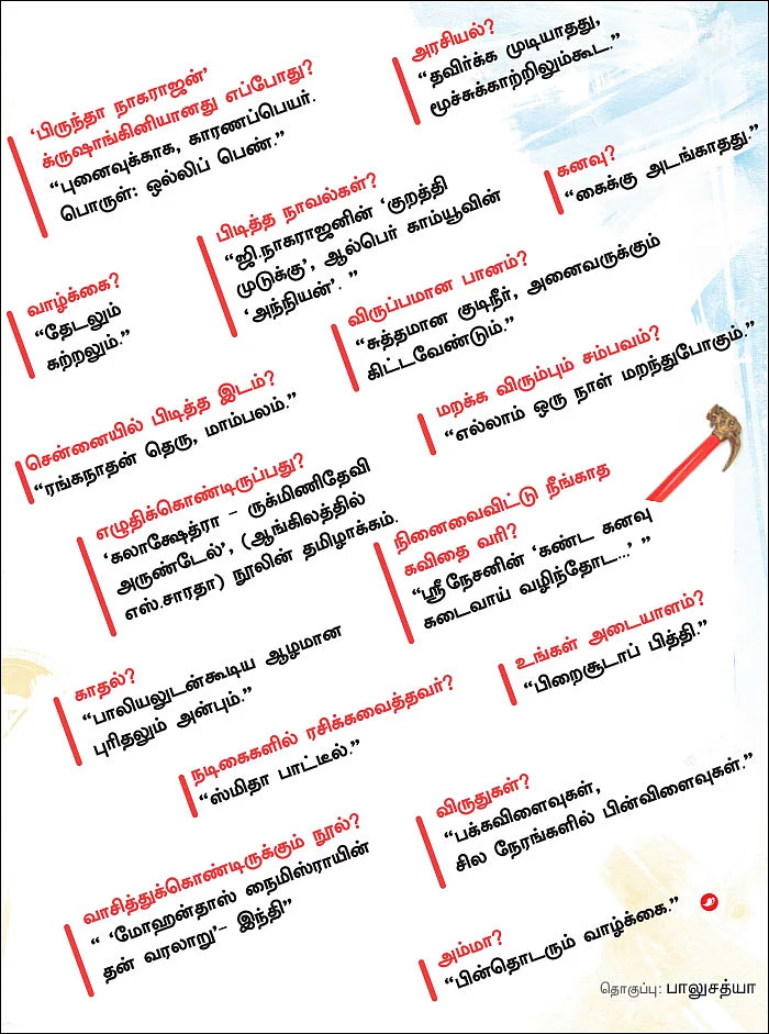 இன்னும் சில சொற்கள் - க்ருஷாங்கினி