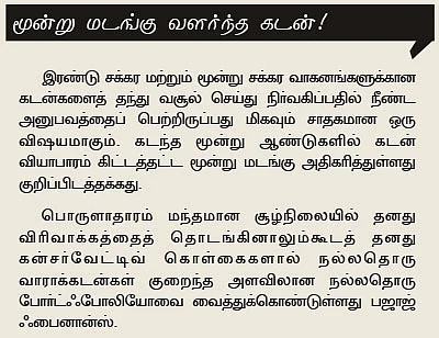 கம்பெனி ஸ்கேன் - பஜாஜ் ஃபைனான்ஸ்!