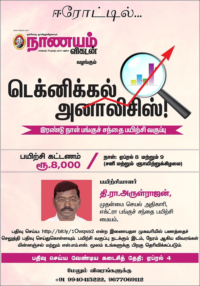 டெக்னிகல் அனாலிசிஸ்! - இரண்டு நாள் பங்குச் சந்தை பயிற்சி வகுப்பு - ஈரோட்டில்...