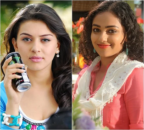 யார் அழகி! ஹன்சிகாவா? நித்யாமேனனா ?