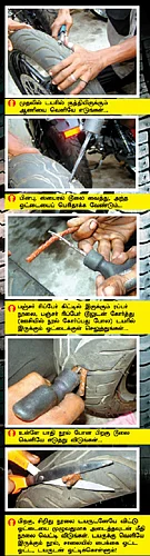 பஞ்சர் போடுவது எப்படி?