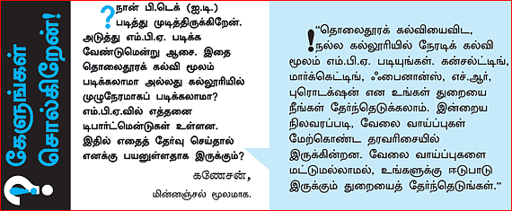 MBA - மூன்றெழுத்து மந்திரம்