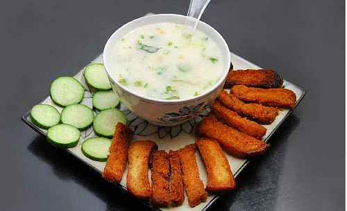 அம்மா ரெசிப்பி- வடிகஞ்சி சூப்