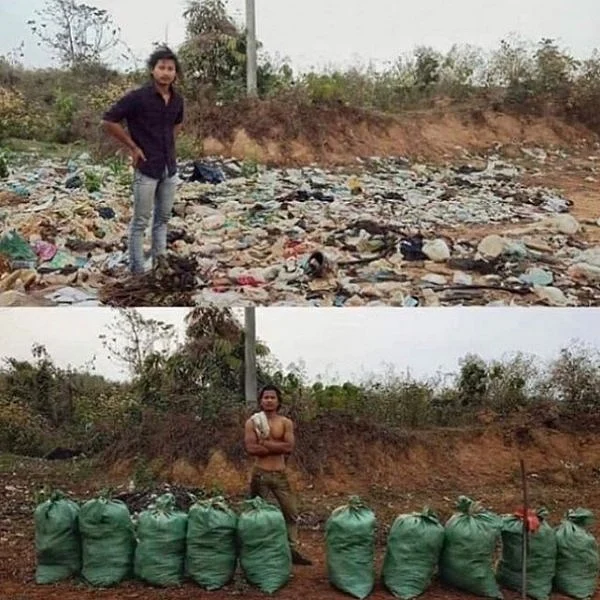 விபரீதம் இல்லா மாற்றம் - டிரெண்ட் ஆகும் #Trashtag சேலஞ்ச்!