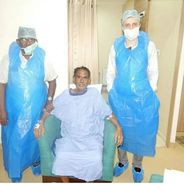 மருத்துவமனையில் சிகிச்சைபெறும் நடராசன் புகைப்படம்!