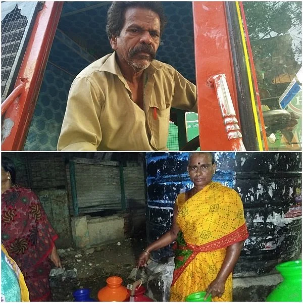 'இந்நகரின் தாகம் இவர்களால்தான் தணிகிறது!' சாந்தி அக்காவும் விஜயகுமார் அண்ணனும் #WhereisMyWater