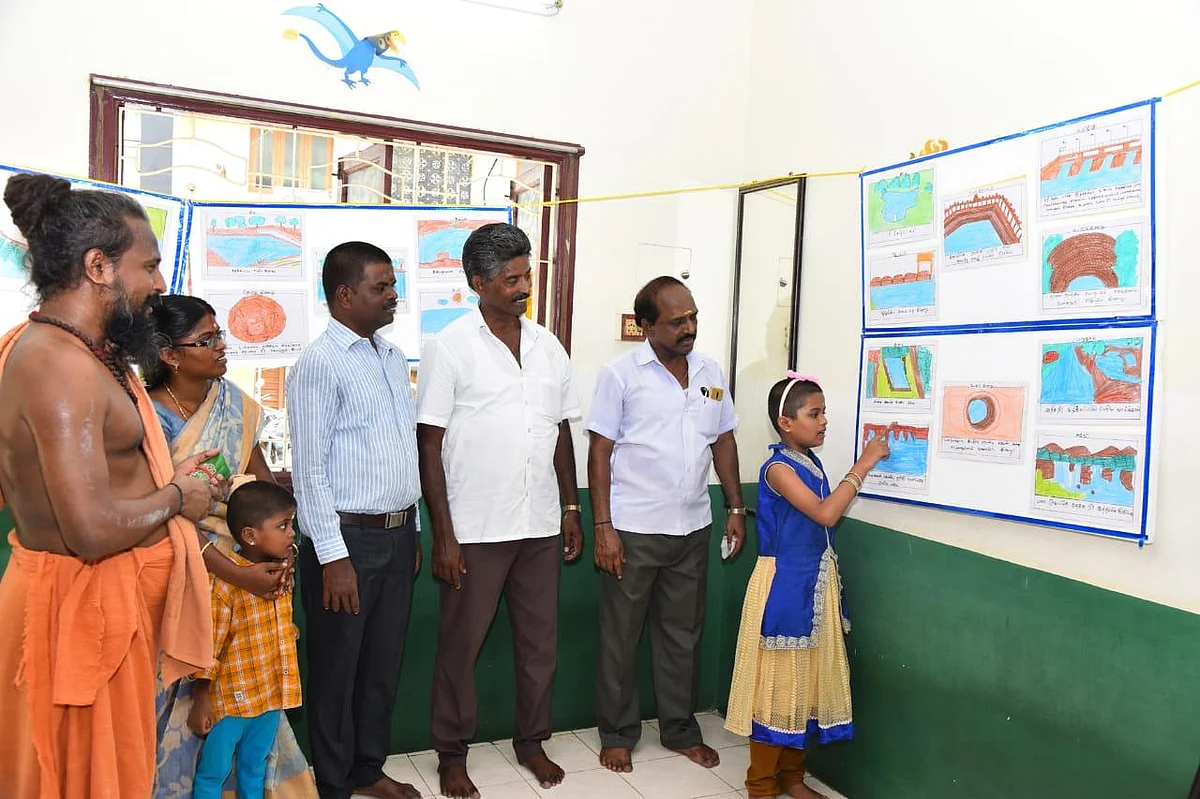 `ப்ளீஸ், தண்ணீரை வீணாக்காதீங்க !' - மூன்றாம் வகுப்பு மாணவியின் ஓவியக் கோரிக்கை