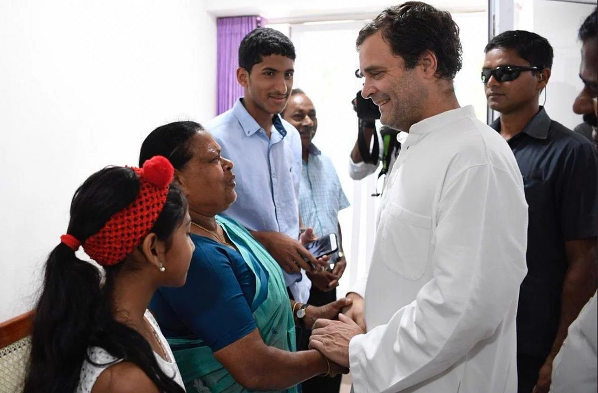 `அந்த நாள் நியாபகம்' - செவிலியர் ராஜம்மாவுக்கு சர்ப்ரைஸ் கொடுத்த ராகுல்காந்தி!