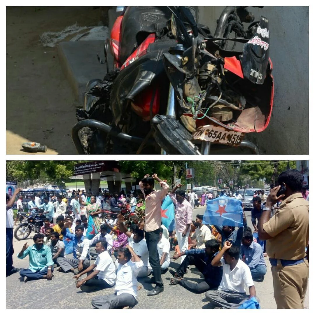 வீடுகள் உடைப்பு, பெட்ரோல் குண்டுவீச்சு! - ராமநாதபுரத்தில் நடந்த முன்விரோத மோதல்