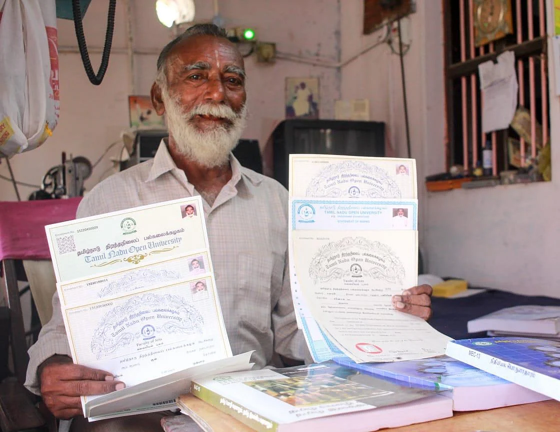 ஓய்வுக்குப் பிறகு 6 எம்.ஏ பட்டங்கள்! - அசத்தும் தூத்துக்குடி டிகிரி தாத்தா!