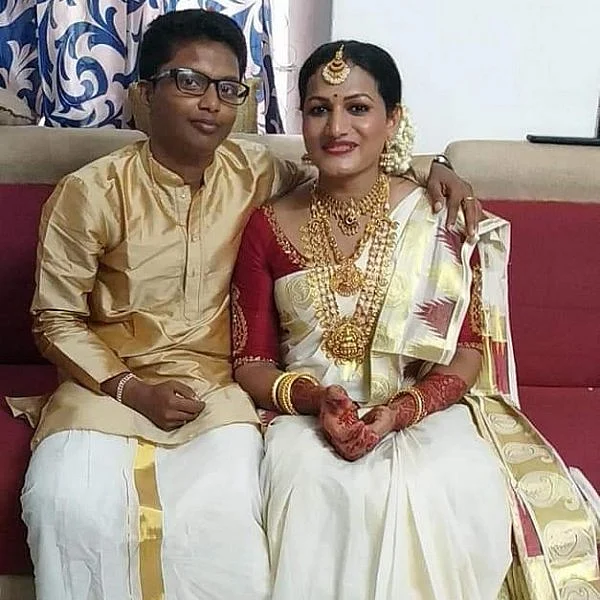 ''அவர்தான் காதலைச் சொன்னார்... கல்யாணம் பண்ணிகிட்டோம்'' - கேரளாவின் இரண்டாவது திருநங்கை - திருநம்பி இணையர்!