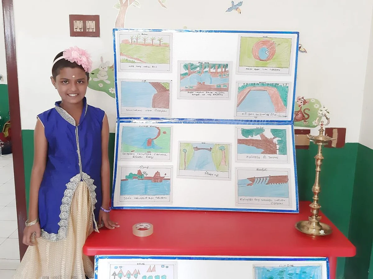`ப்ளீஸ், தண்ணீரை வீணாக்காதீங்க !' - மூன்றாம் வகுப்பு மாணவியின் ஓவியக் கோரிக்கை