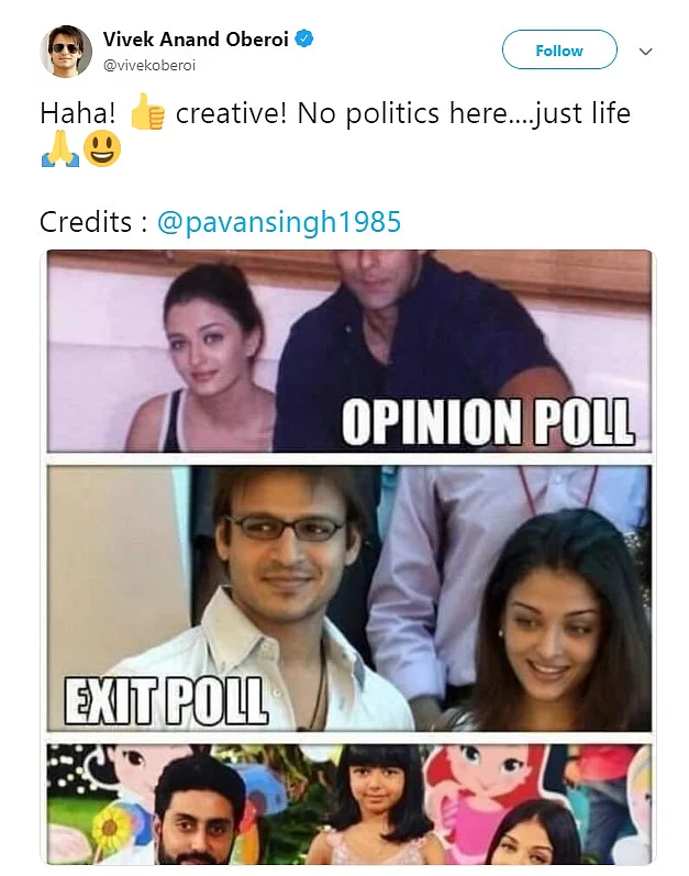 `அவர்களே எந்த ரியாக்ஷனும் காட்டவில்லை... அப்புறம் என்ன?’ - சர்ச்சை ட்வீட்டுக்கு விவேக் ஓபராய் விளக்கம்