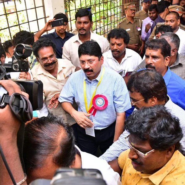 `இரண்டு சுற்றிலேயே முன்னிலை வகிப்பது மகிழ்ச்சியளிக்கிறது!' - தயாநிதி மாறன்