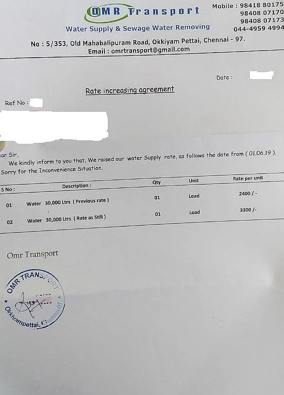 `மிரட்டும் தண்ணீர்ப் பஞ்சம்... காலியாகும் அப்பார்ட்மென்ட்கள்!' - சிக்கலில் சென்னை OMR சாலை
