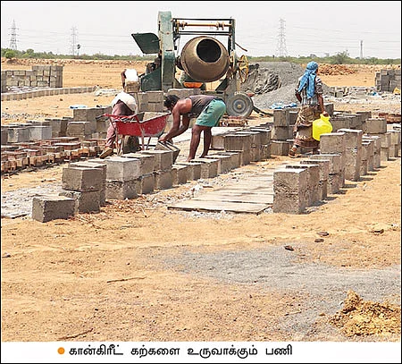 நிலம்... நீர்... நீதி! - கரையில் கல் பதிக்கும் பணிகள்... உற்சாகத்தில் விவசாயிகள்..!