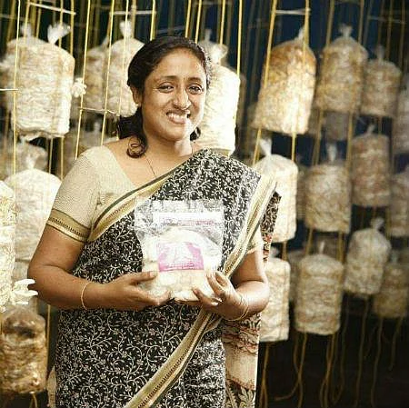 காளான் வளர்ப்பில் மாதம் ₹1 லட்சம் வருமானம்... விடாமுயற்சியால் சாதித்த பெண்!