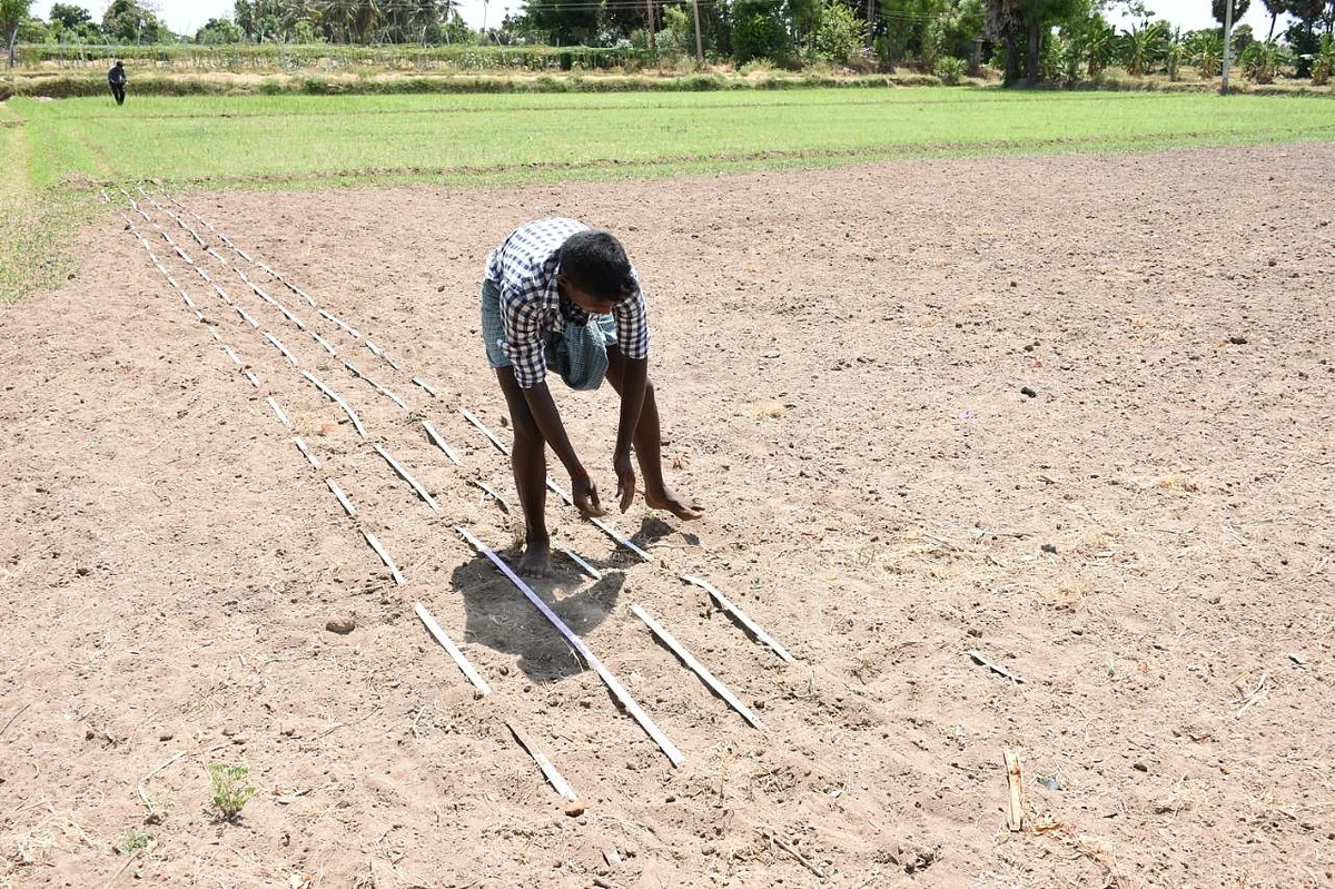 ரூ.10,000-ல் நடவு நடும் கருவி - தஞ்சை விவசாயியின் அசத்தல் கண்டுபிடிப்பு!