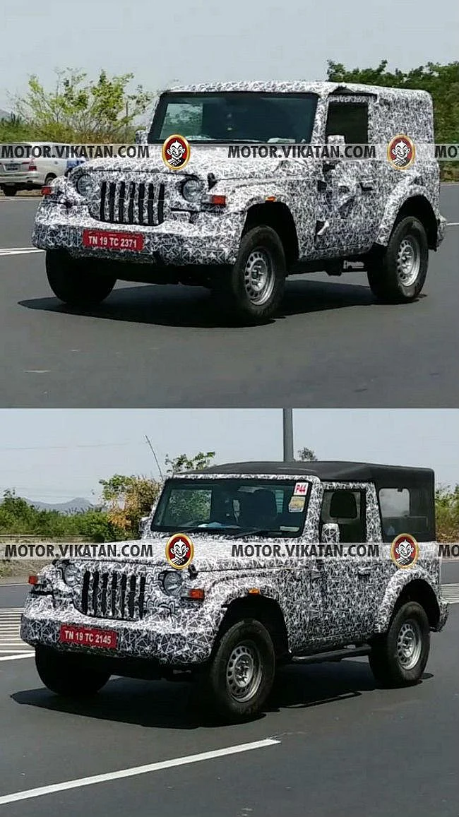 டெஸ்ட்டிங்கில் தார் எஸ்யூவியின் லேட்டஸ்ட் மாடல்... Hard top/ Soft top ஆப்ஷன்களோடு!
