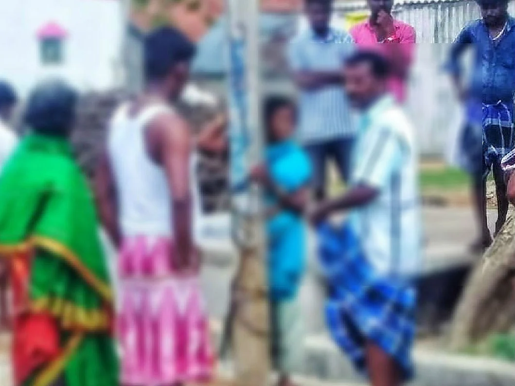 காதலனின் தாயாரை கம்பத்தில் கட்டி சித்ரவதை செய்த காதலியின் தந்தை!- விருத்தாசலம் அதிர்ச்சி