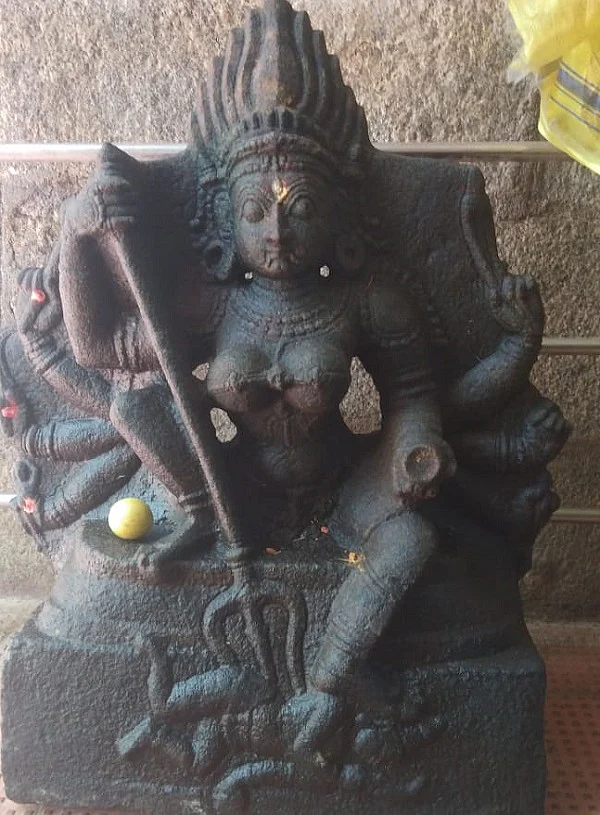 அணைக்குள் கிடைத்த மகிஷாசுரமர்தினி சிலை