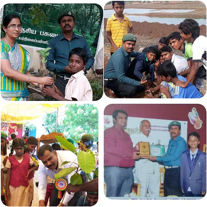 பிறந்த நாள் பரிசாக மரக்கன்றுகள்... பசுமையில் திளைக்கும் மதுரை அரசுப் பள்ளி!