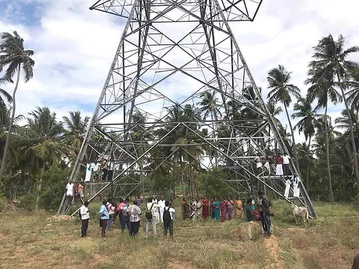 போராட்டத்தில் விவசாயிகள்