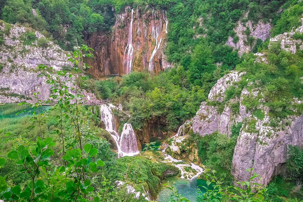 View from entrance 1, Plitvice Lakes National Pasrk