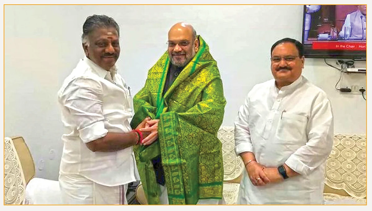 அமித் ஷாவுடன் ஓ.பி.எஸ்