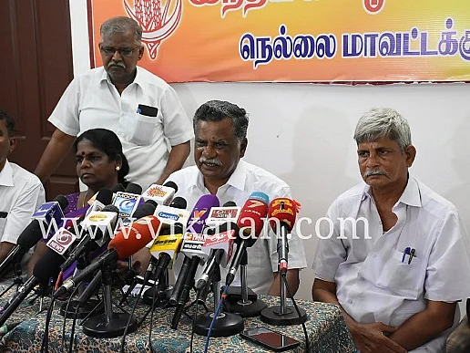 `நியாயமற்ற முறையில் பேசியிருக்கிறார் முதல்வர் எடப்பாடி!'- ஆணவக்கொலையால் பொங்கிய முத்தரசன்