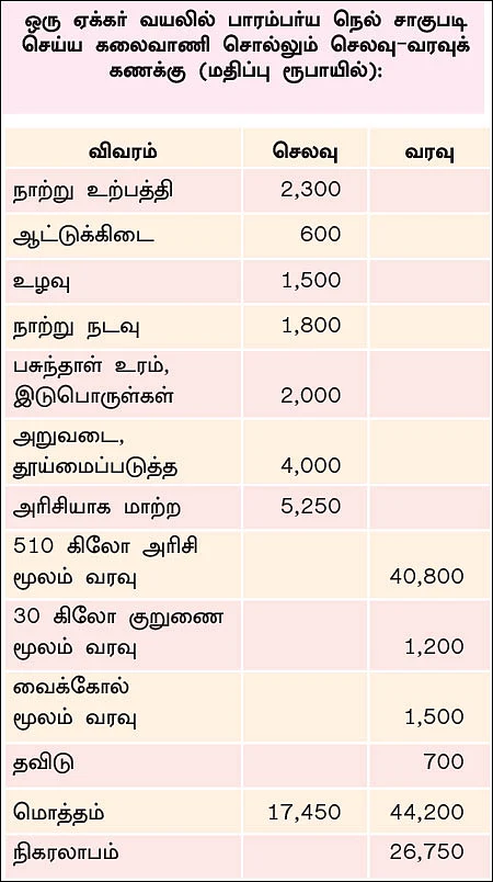 நல்ல வருமானம் கொடுக்கும் பாரம்பர்ய நெல்!