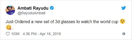 Rayudu Tweet