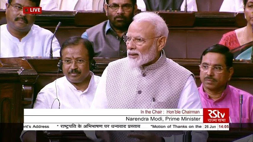 `இதே லாஜிக் தமிழகத்துக்கும் கேரளாவுக்கும் பொருந்துமா?!' - மாநிலங்களவையில் வெடித்த மோடி
