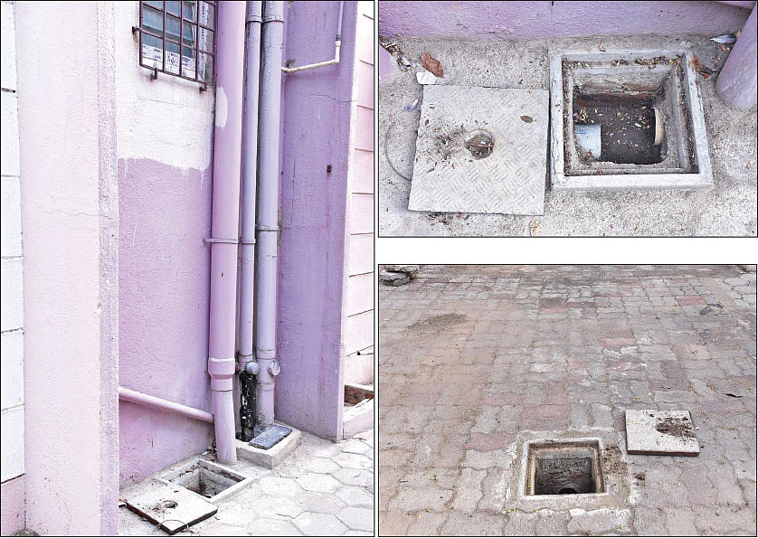 மாடியிலிருந்து மழைநீர் இறங்கும் குழாய்கள்..., இணைப்புக் குழாய்கள்..., மழைநீர் சேகரிப்பு குழாய்...