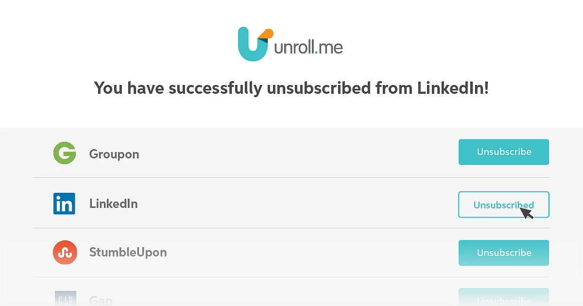 Unroll Me