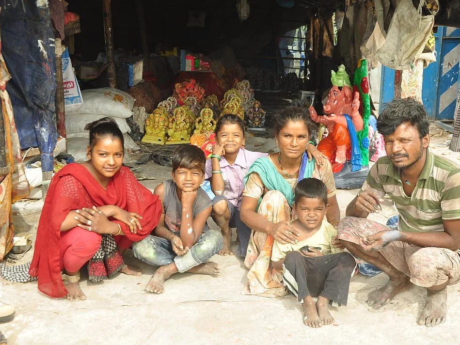 Kesi with her family