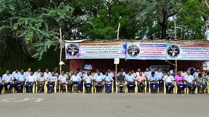 salem steel plant employees Protest