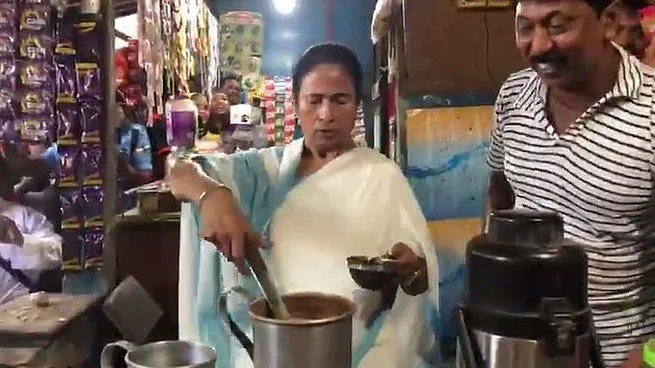 Mamata Banerjee Makes Tea