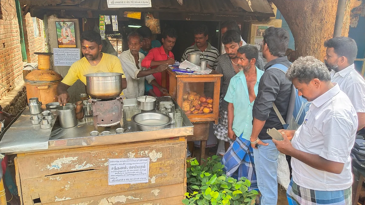 tea shop with customers