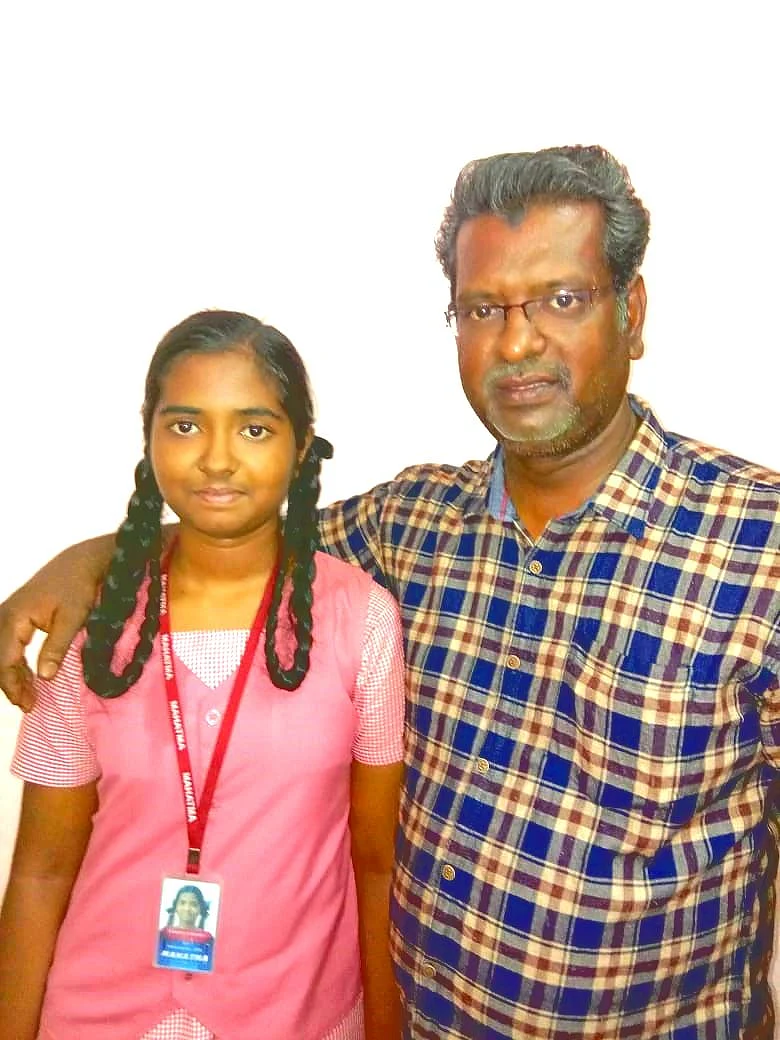 அப்பாவுடன் தான்யா