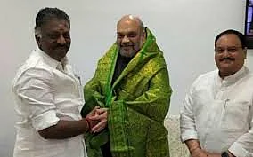 அமித் ஷாவுடன் ஓ.பி.எஸ்.