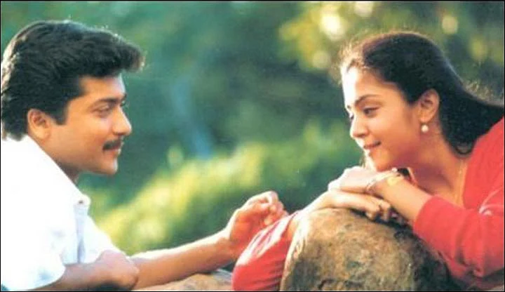 Suriya and Jyothika from the film