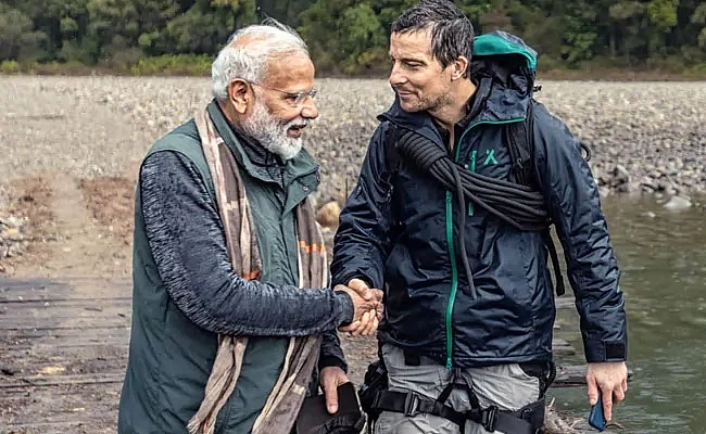 Modi and Bear Grylls