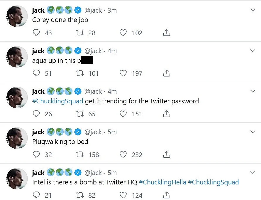 jack's hacked account