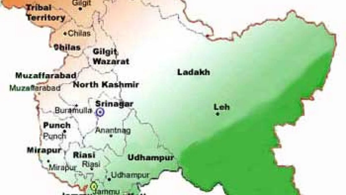 காஷ்மீர் வரைபடம்
