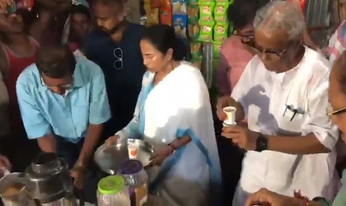 Mamata Banerjee Makes Tea