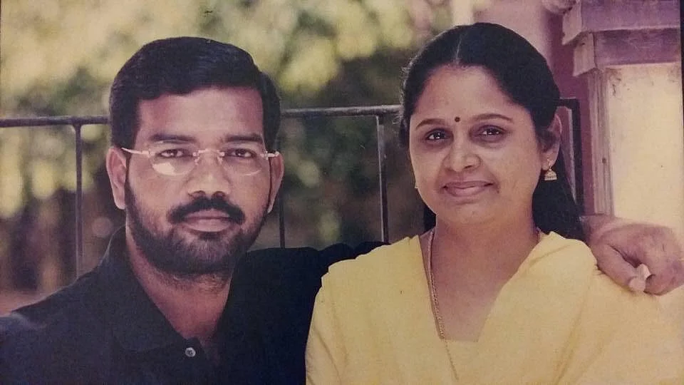 director ramana with wife