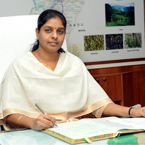 Theni Collector M Pallavi Baldev