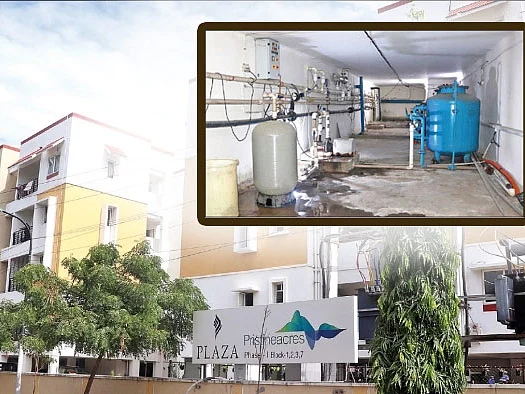 275 வீடுகள்... தினமும் 1.5 லட்சம் லி. தண்ணீர் சுத்திகரிப்பு: அசத்தும் அப்பார்ட்மென்ட்!