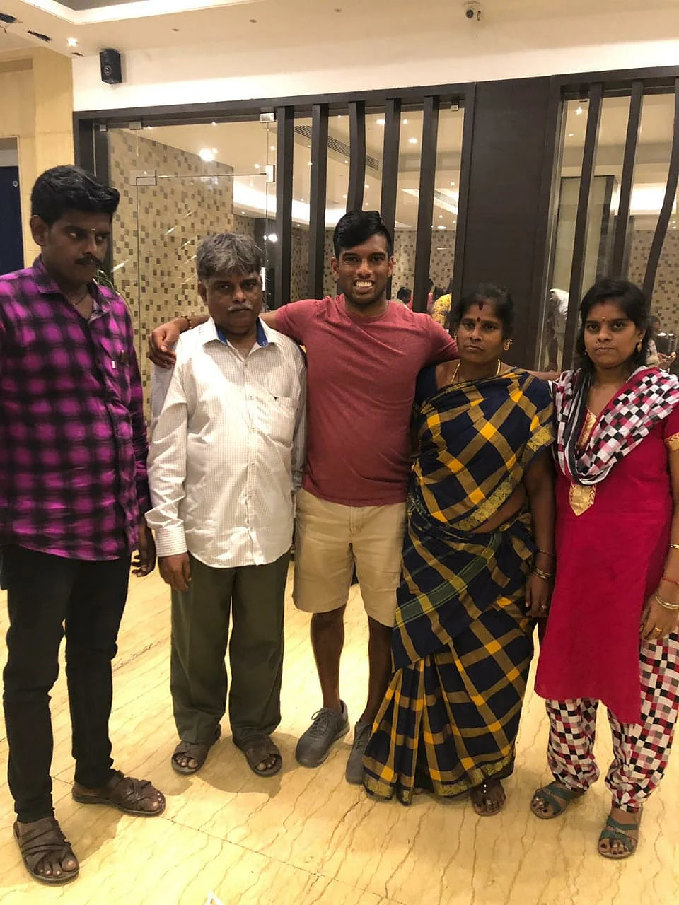 With family